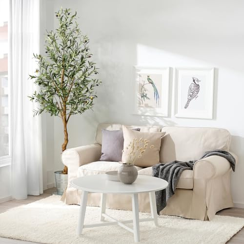 Árbol de Olivo Artificial - 180 cm Plantas Artificiales Grandes de Olivo Artificial en Maceta, decoración para el hogar, salón, Dormitorio, Oficina, jardín