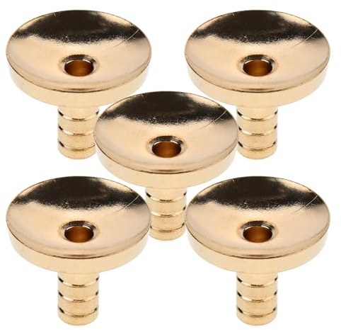 Sosoport Set 5 Pezzi Porta Incenso Cono in Ottone, Design Semplice e Pratico, Base per Bruciatore Incenso Adatta per Soggiorno e Yoga