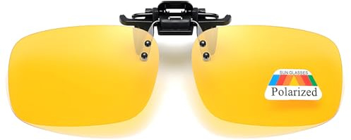 URYVAIW 1 Stk. Nachtfahrbrille Polarisiert, Reduziert Blendung Hochauflösendes Sichtglas für Autofahrer Nachtvision Gelb Tönung