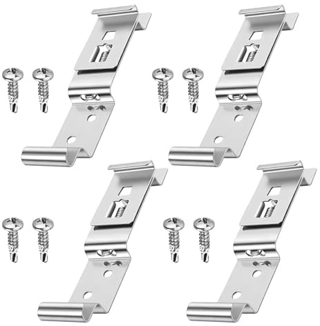 4 Unidades Clips para Matrícula de Coche, 120x25mm Sujetador Portamatrícula