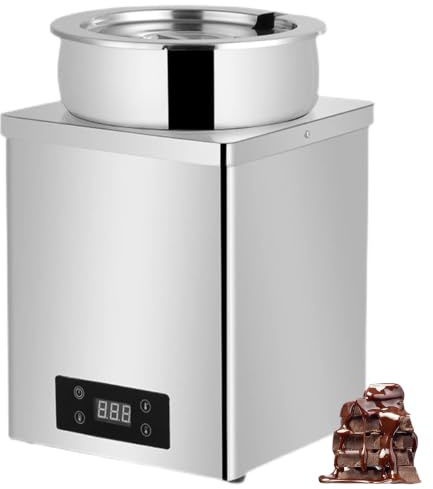 Macchina Professionale per Temperare Il Cioccolato, Scioglitore e Scaldatore Elettrico per Cioccolato da 3L/7L con Display LCD - Scaldavivande Bain Marie in Acciaio Inox 30-100°C 7L