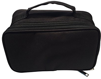 WE Games Chess Clock, Chess Pieces, Travel Bag with Handle – Black, 9.5 inches