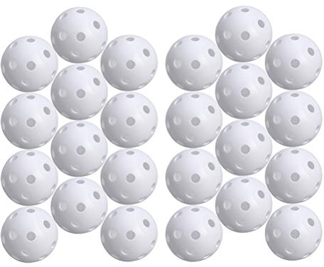 YeahiBaby Golf Trainingsbälle Übungsbälle 24 Stücke (Weiß)