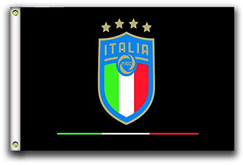 Bandera de la selección de fútbol de Italia 100% poliéster, cabeza de lona con ojal de metal