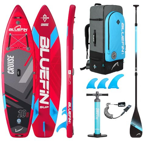 Bluefin Cruise 10'8 Aufpumpbares Paddleboard| SUP-Board für Erwachsene| Bluefin Cruise 10'8 SUP| Inklusive Zubehör