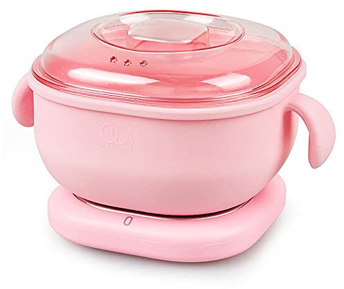 Wachs Haarentfernung Wachswärmer, 400 ML Wax enthaarung für haarentfernung, Elektrischer Wachsschmelztopf (Pink - 400ML)