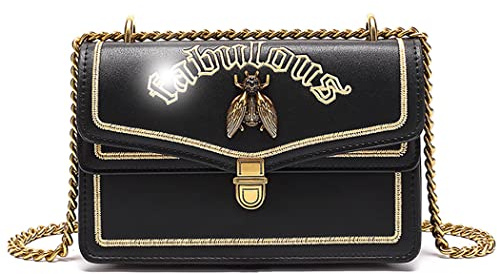 AINUOEY Damen Umhängetasche Taschen Frauen Elegant Tasche Italien Vintage PU-Leder 78106 1-teilig set Schwarz