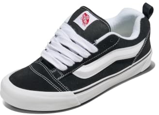 Vans Unisex Knu Skool Shoe, Black/True White, 12/13.5