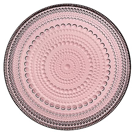 Iittala Kastehelmi 1070204 Glass Plate, Purple, Dishwasher-Safe, Dimensions: 17.2 x 2.2 cm