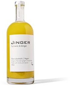 Jinger Drinks Organic Jinger Turmeric & Ginger Drink: Refreshing, Health-Boosting Blend with Natural Ingredients (1 Litre)