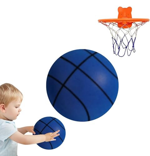 Leiser Basketball – Schaumstoffball Der Größe 7, Geräuscharm | Unbeschichteter Ball Mit Hoher Dichte, Ideal Für Indoor-Training Und Ruhige Basketballaktivitäten