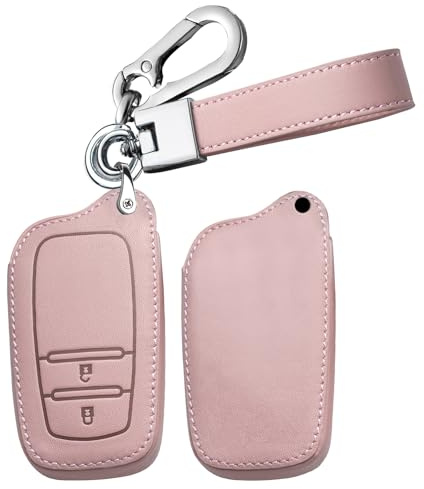 Ysbxitu Auto Schlüssel Cover Hülle für Toyota Autoschlüssel Hülle Passt für Toyota Yaris Cross Hybrid Prius Corolla RAV4 Camry Auris Fortuner Highlander 2020-2025 Schlüsselschutz Cover 2Tasten-A Rosa