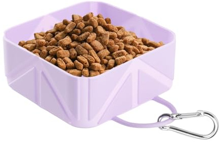Faltbarer Wasserspender für Hunde – Reisenapf für Haustiere, tragbarer Futterbehälter, 500 ml, zusammenklappbarer Spender mit leichtem, langlebigem Design, Outdoor-Trinkbecher für Auto,