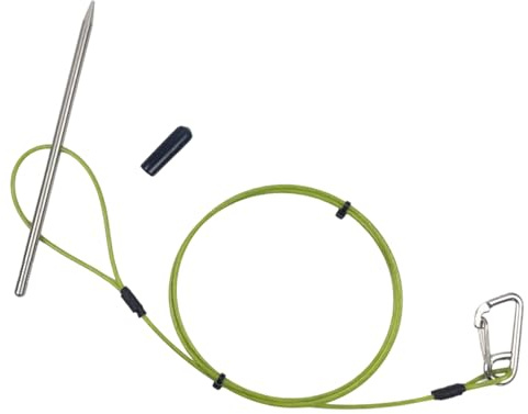 Generisch Pincho de – Abrazadera de Cable de Acero Inoxidable, con mosquetón y Pinza de Pescado, para Buceo, Kayak, Lago, Estanque, río