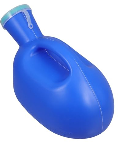 Healvian Tragbares Urinal für Männer mit Deckel ml Auslaufsichere Urinflasche aus Kunststoff Ergonomisch für Reisen Krankenhaus und Camping