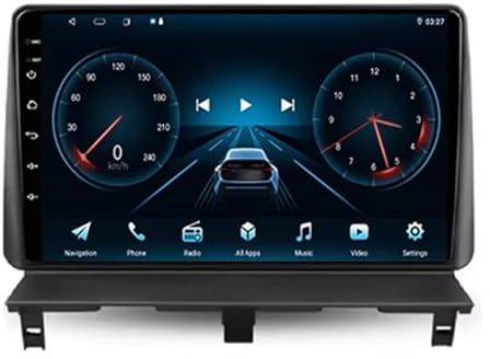 Double Din Android bil pekskärm stereo 9 tum pekskärm multimedia för Peugeot Origine 2006-2010 Partner 2007 bilradio biltillbehör Plug and Play (AT300 4 Core Wifi 2G+32G)