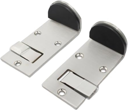 Bodentürstopper - 2 Stück Edelstahl Haustür Sicherheitsstopper - Sicherheitsstopper für Hotels, Reisen, Terrassen, Balkone, Mietwohnungen, Häuser, Werkstätten, Lagerräume