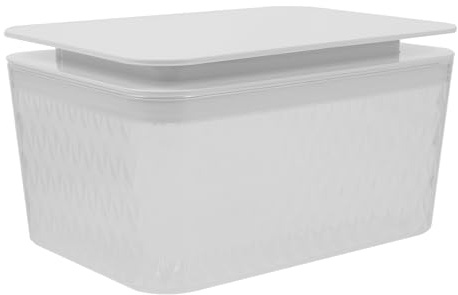 Gatuida Dispensador de Toallitas Húmedas Tapa para Almacenamiento Ligero de Plástico Blanco Adecuado para Sala de Estad y Organización de Escritorio