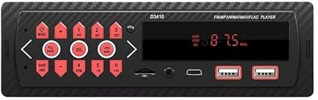 Ricevitore autoradio 1 DIN con lettore MP3 vivavoce Bluetooth integrato nel cruscotto TIPO C/2 USB/AUX/TF