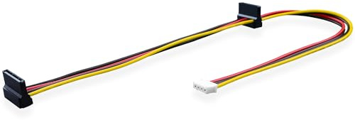 ELFJMZP XH2.54 - Cable de alimentación de 4 pines a SATA de 40 cm para placa base ITX, HDD, SSD, DVD-ROM