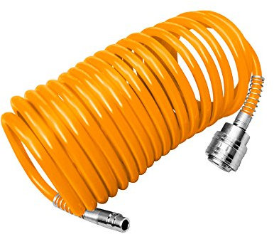 Tuyau spiralé 10 m pour compresseur outils à air pneumatiques