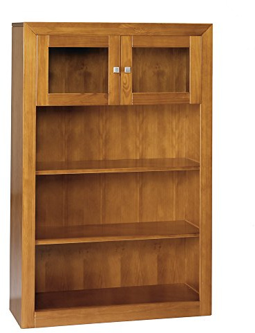 Moblit Modulo Comedor de Dos Puertas Intercambiables Realizado en Madera de Pino Maciza Serie Kalpe Color Cerezo Medidas (151,5x100x37) cm 8AltoxAnchoxFondo Robusto y Duradero