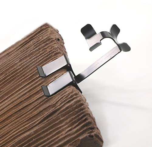 Grip-Clip Dach-Clips zur Installation von Hitze-Tape, verhindert Schäden an Dach und Dachrinnen, einfache Kabel-Clips (25 Stück), Schwarz
