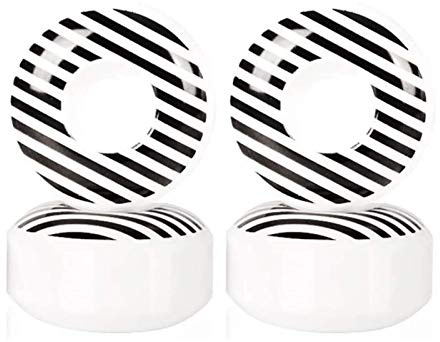 HJGHY Skateboard Räder - 4 Stück Set Weiß 52X30mm 95A PU Räder für Skateboard, Road Skate Long Board, 95A Härte