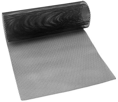 Car Mesh Grille, 100 * 30cm Universal Aluminium Alloy Car Racing Grill Net Vent Tuning Durable Honeycomb Grille Mesh for Bumper, Hood Vents, Fenders (3 * 6MM)