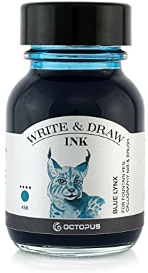 Write and Draw Ink 456 Blue Lynx, inchiostro stilografica e disegno, 50 ml