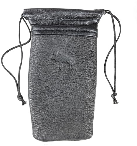 Monzani MM-15 Premium Mundstücktasche, Elchleder, Handgefertigt, Optimaler Schutz, Geeignet für Tenorsaxophon/Bassklarinette, Made in Germany