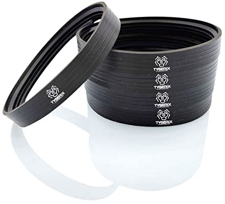 TYGERIX® 5x Guarnizione in Silicone da 80 mm per Stufe a Pellet | Altezza 12 mm | Guarnizioni a Triplo Labbro Certificate | Perfetta Aderenza e Tenuta Stagna | Eccezionale Resistenza al Calore