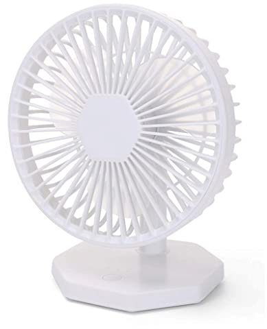 Nuovo mini ventilatore da scrivania con flusso d'aria forte aggiornato, angolo di inclinazione regolabile di 40° per un migliore raffreddamento, ventilatore personale portatile perfetto per tavolo