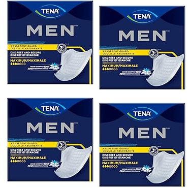 Tena for Men Level 2 Guard for Men, Super Absorbency Inkontinenzschutz, 20 ct EA (4 Stück) 80 ct insgesamt