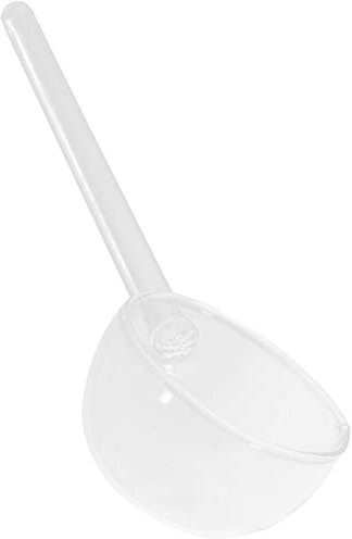 Glass Serving Ladle Soup Spoon Novelty Dessert Spoon Pink Handle Clear Spoons Clear Punch Bowl Ladle Ice Cream Spoon Stirring Spoon Soup Serving Utensil Glass Gravy