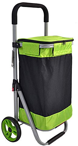 Pimex Chariot Chariot de Courses léger à 2 Roues, Grand 35 L (Vert)