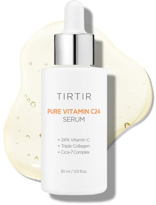 TIRTIR Reines Vitamin C 24% Gesichtsserum Zur Entfernung Von Dunklen Flecken Für Empfindliche Haut Mit Kollagen Gegen Hautalterung, Gleicht Hautfalten Aus, 1,01 Fl Oz