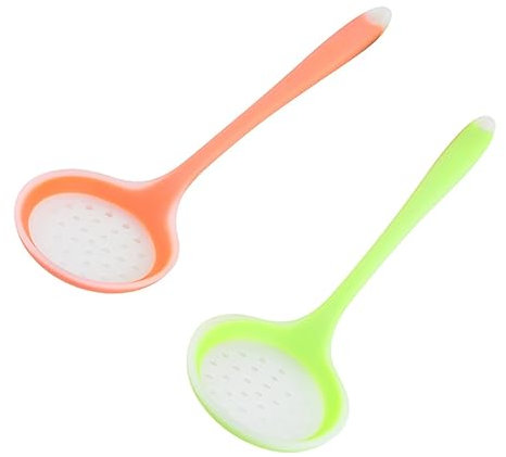 MAGICLULU 2St Schaufel fehlt langlebiger Silikon-Skimmer Nudelsieb Schaumlöffel aus Netzgewebe healies Filter Sieb Löffel Silikonlöffel Gittergewebe Werkzeug Küchenwaren Abschäumer Kieselgel