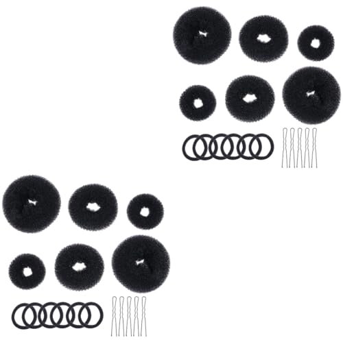 FOMIYES 6sets Hair Bun -shaped Hairpins Tool for DIY Hair Braiding Styling Create Buns and Curls for Everyday Use