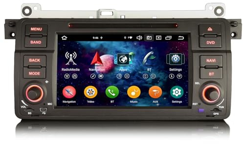 7 Android 16 Car Stereo Wireless Carplay for BMW 3 series E46 M3 Rover 75 | 8 Core Head Unit for MG ZT Android Auto DSP Bluetooth 5.0 Handsfree Wifi SWC DAB+ GPS Sat Nav DVR IPS DVD Player