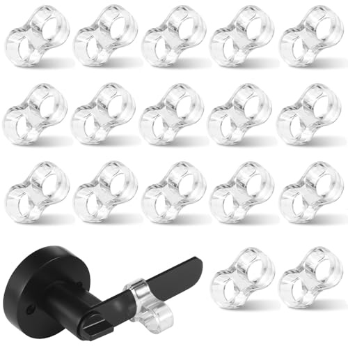 RXKFIGX 20 Stück Türstopper Türgriff Puffer Transparente Silikonpuffer Türgriff Türklinken Schutz Schützen Sie Wände und Möbel für Fenster und TürklinkeTürgriff Schutz Türstopper Klinke