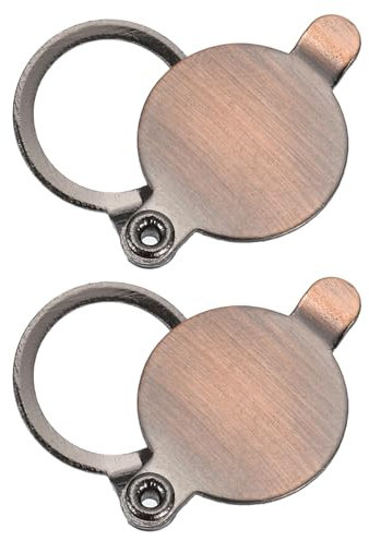 PATIKIL 1/2 Peephole Cover,Door Peephole Protector Privacy Door Viewer Cover for Home Security Apartment Hotel,Red Bronze 2pcs