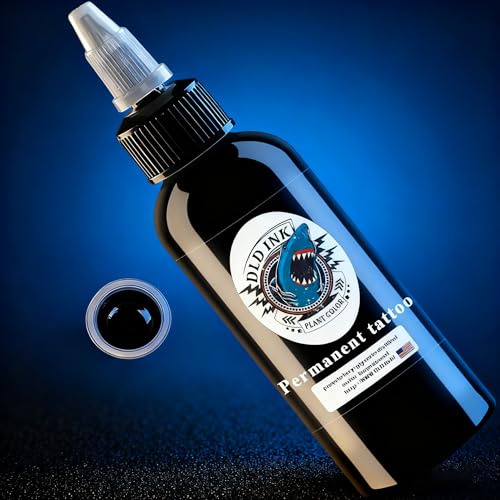 DLD Tattoo Farbe fortschrittlicher Hai Eyeliner 120ml Tattoo Tinte schwarzer Stick und dauerhafte vegetarische Tribe Micro Farbe Tinte dunkel schwarz professionelle Tattoo Zubehör