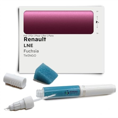 Genuine Colors Stylo de Retouche FUCHSIA LNE pour Renault Argent TWINGO