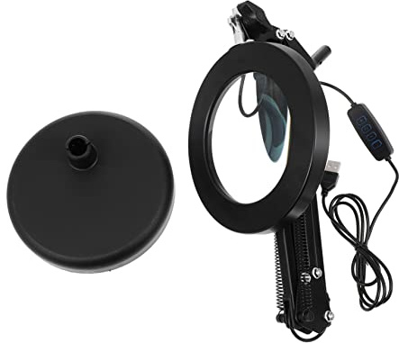 HOMSFOU Lampada Led Ingrandente Ricaricabile Usb Per Manicure e Bellezza Luce Notturna Protettiva Per Occhi Per Studio e Della Design Portatile e Flessibile