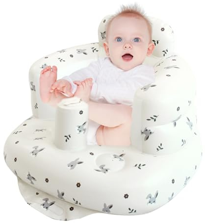 DAZZTIME Siège Gonflable pour Bébé, Tête de Lapin, Bébé, Fabric, Portable, BABY_SEAT