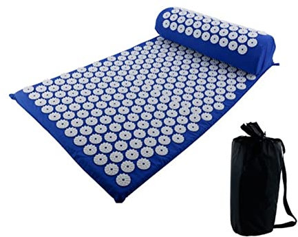 SHUAICJ Massagekissen Akupressur MAT Massage Linderung Stress Back Body Pain Spike Kissen Yoga Akupunkturmatte Massagekissen(Blue Suit)