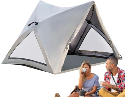 Wasserabweisendes Campingzelt, 3–4 Personen, Strandzelt, wasserdicht, faltbar, Oxford-Stoff, automatische Einrichtung für Familien-Camping, Wandern und Reisen, 200 x 146 x 130 cm