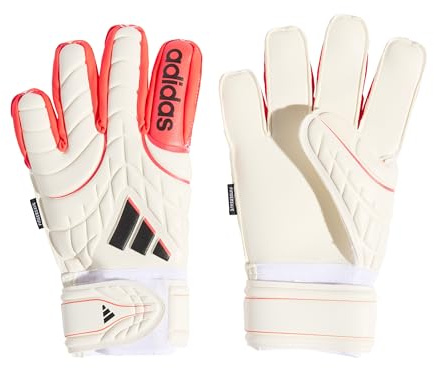 adidas Unisex Kids COPA Goalkeeper Glove Match FINGERSAVE JUNIOR, White/Lucid red/Black, 7