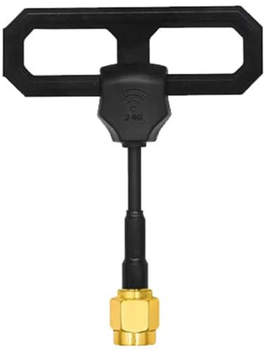 Wrtysully Antena WiFi 2.4G Omni Mini Lollipop Aerial RHCP de Alta Ganancia, 5Dbi, Transmisor/Receptor FPV, Conector RP-SMA Macho.